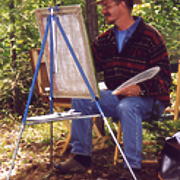 Alan painting Artists in the Garden Gazebo.jpg